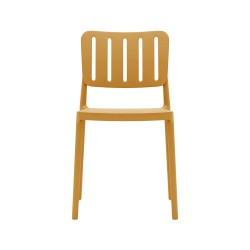 Chair Rebecca Mobili Calatea 82x42x53 Polypropylene Mustard Yellow Modern