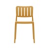 Chair Rebecca Mobili Calatea 82x42x53 Polypropylene Mustard Yellow Modern