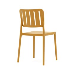 Chair Rebecca Mobili Calatea 82x42x53 Polypropylene Mustard Yellow Modern