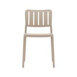 Chair Rebecca Mobili Koiralo 82x42x53 Polypropylene Taupe Modern