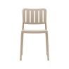 Chair Rebecca Mobili Koiralo 82x42x53 Polypropylene Taupe Modern