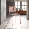 Chair Rebecca Mobili Jasaek 82x42x53 Polypropylene Pink Modern