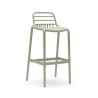 Sgabello da Bar Rebecca Mobili Hindiba 97x46x40 Polipropilene Verde Chiaro Moderno SET 2 pz