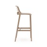 Hoker Barowy Rebecca Mobili Pteris 97x46x40 Polipropylen Szary Taupe Nowoczesny ZESTAW 2 stk