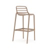 Hoker Barowy Rebecca Mobili Pteris 97x46x40 Polipropylen Szary Taupe Nowoczesny ZESTAW 2 stk