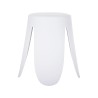 Hocker Rebecca Mobili Koten 46x30x30 Polypropylen Kunstleder Weiß Moderno SET 2 stk