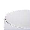 Kruk Rebecca Mobili Koten 46x30x30 Polypropyleen Kunstleer Wit Modern SET 2 stk
