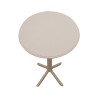 High Table Rebecca Mobili Naqel 105x60x60 Polypropylene Taupe Modern