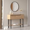 Specchio Rebecca Mobili Anbar 60x60x2 Truciolato Vetro Grigio Scuro Moderno