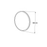 Spiegel Rebecca Mobili Anbar 60x60x2 Spanplatte Glas Dunkelgrau Modern