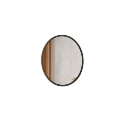 Specchio Rebecca Mobili Anbar 60x60x2 Truciolato Vetro Grigio Scuro Moderno