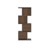 Wall Shelf Unit Rebecca Mobili Halleria 125x50x25 Chipboard Cement Grey  Modern