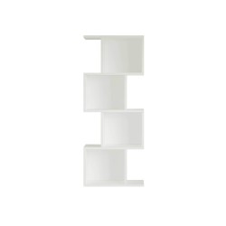 Libreria Pensile Rebecca Mobili Balay 125x50x25 Truciolato Bianco Moderno