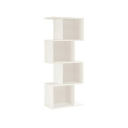 Libreria Pensile Rebecca Mobili Balay 125x50x25 Truciolato Bianco Moderno