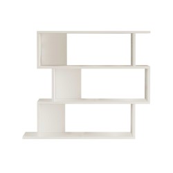 Libreria Pensile Rebecca Mobili Shair 88x104x27 Truciolato Bianco  Moderno