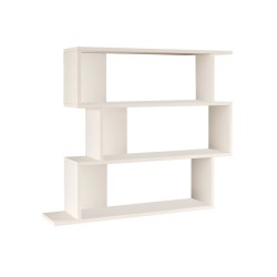 Libreria Pensile Rebecca Mobili Shair 88x104x27 Truciolato Bianco  Moderno