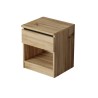 Comodino 1 Cassetto Rebecca Mobili Marzeh 46,5x40x35,5 Truciolato Rovere Chiaro  Moderno
