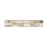 Wall-Mounted TV Unit Rebecca Mobili Kasuri 29,5x180x31,5 Chipboard  Light Oak White Modern