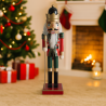 Weihnachtsnussknacker Rebecca Mobili Arjuna 35x8x10 Holz Grün Rot Klassisch