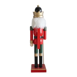 Weihnachtsnussknacker Rebecca Mobili Arjuna 35x8x10 Holz Grün Rot Klassisch