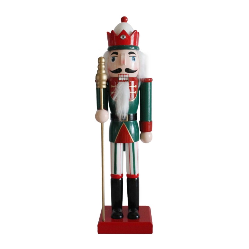 Weihnachtsnussknacker Rebecca Mobili Cereo 35x8x10 Holz Grün Rot Klassisch Weihnachtsnussknacker Rebecca Mobili Cereo 35x8x10 Holz Grün Rot Klassisch