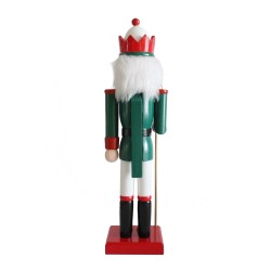 Weihnachtsnussknacker Rebecca Mobili Cereo 35x8x10 Holz Grün Rot Klassisch