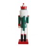 Weihnachtsnussknacker Rebecca Mobili Cereo 35x8x10 Holz Grün Rot Klassisch