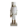 Casse-noisette de Noël Rebecca Mobili Felicia 25x6,5x7,5 Bois Blanc Or Classique