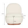 RE7244 Sofa pouf bianco