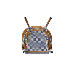 Stapelbare Gartenstühle Mobili Rebecca Camellia 84x57x57 Aluminium PVC, PET Blau Weiß Klassisch 2er-Set