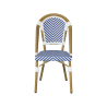 Stapelbare Gartenstühle Mobili Rebecca Alpinia 85x46x57 Aluminium PVC, PET Blau Weiß Klassisch 2er-Set