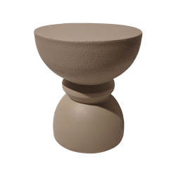 Couchtisch Moderner  Rebecca Mobili Dolomite 42,5x35x35 cm MGO Mokkabraun