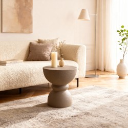 Couchtisch Moderner  Rebecca Mobili Dolomite 42,5x35x35 cm MGO Mokkabraun