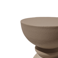 Couchtisch Moderner  Rebecca Mobili Dolomite 42,5x35x35 cm MGO Mokkabraun