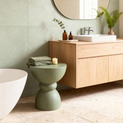 Sofatisch Moderner  Rebecca Mobili Serpentine 42,5x35x35 cm MGO Grün