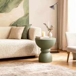 Sofatisch Moderner  Rebecca Mobili Serpentine 42,5x35x35 cm MGO Grün