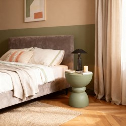 Sofatisch Moderner  Rebecca Mobili Serpentine 42,5x35x35 cm MGO Grün