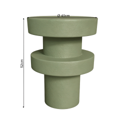 Couchtisch Rebecca Mobili Serenox 45x33x33 cm MGO Grün Moderner