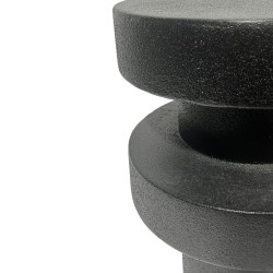 Couchtisch Rebecca Mobili Basen 45x33x33 cm MGO Schwarz Moderner