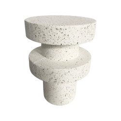 Couchtisch Rebecca Mobili Traveno 45x33x33 cm MGO Schwarz Weiß Moderner