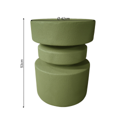 Couchtisch Rebecca Mobili Ereno 46x35x35 cm MGO Grün Moderner