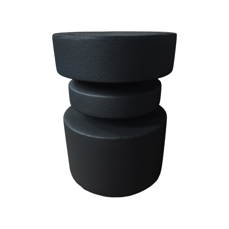 Couchtisch Rebecca Mobili Korben 46x35x35 cm MGO Schwarz Moderner