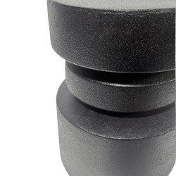 Couchtisch Rebecca Mobili Korben 46x35x35 cm MGO Schwarz Moderner