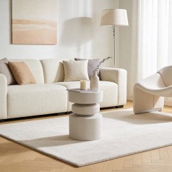 Couchtisch Rebecca Mobili Alvo 46x35x35 cm MGO Weiß Modern