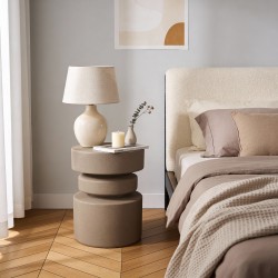 Couchtisch Rebecca Mobili Taren 46x35x35 cm MGO Mokka Modern