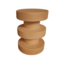 Tavolino da divano Rebecca Mobili Rokan 45x33x33 MGO Giallo Moderno