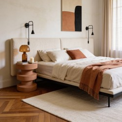 Couchtisch Rebecca Mobili Draven 45x33x33 cm MGO Braun Modern