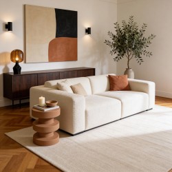 Couchtisch Rebecca Mobili Draven 45x33x33 cm MGO Braun Modern