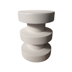 Tavolino da divano Rebecca Mobili Elmar 45x33x33 MGO Bianco Moderno