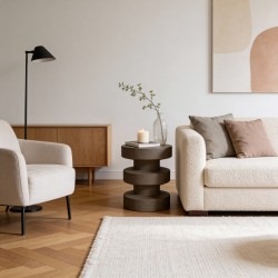 Couchtisch Rebecca Mobili Sorel 45x33x33 cm MGO Mokka Modern